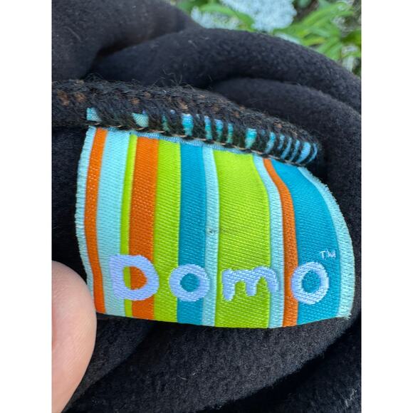 DOMO Mohawk Earflap Pom Pom Beanie Trapper Hat Adult One Size Brown Red Knit - Picture 8 of 10